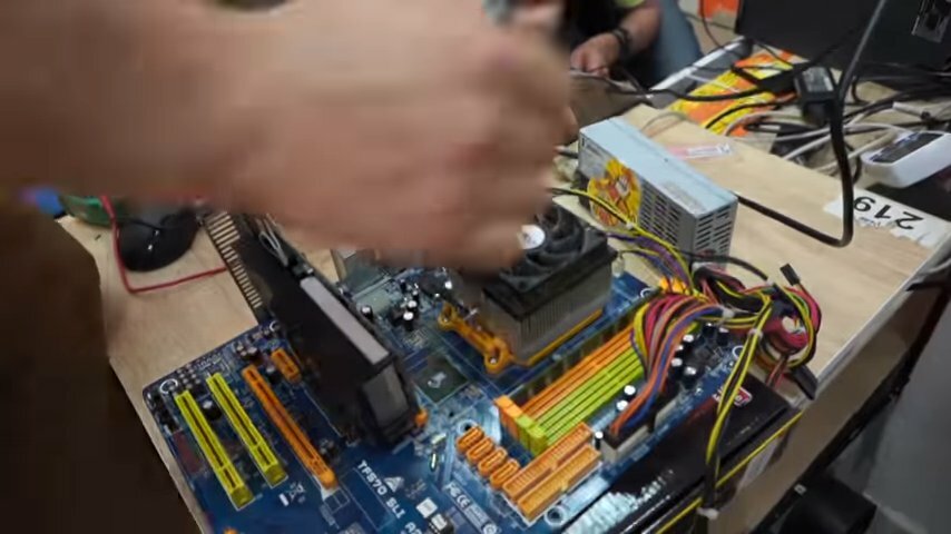 самостоятельный компьютер, материнская плата biostar tforce4 u am2, biostar tforce4 u, внешний блок питания для материнской платы, техника