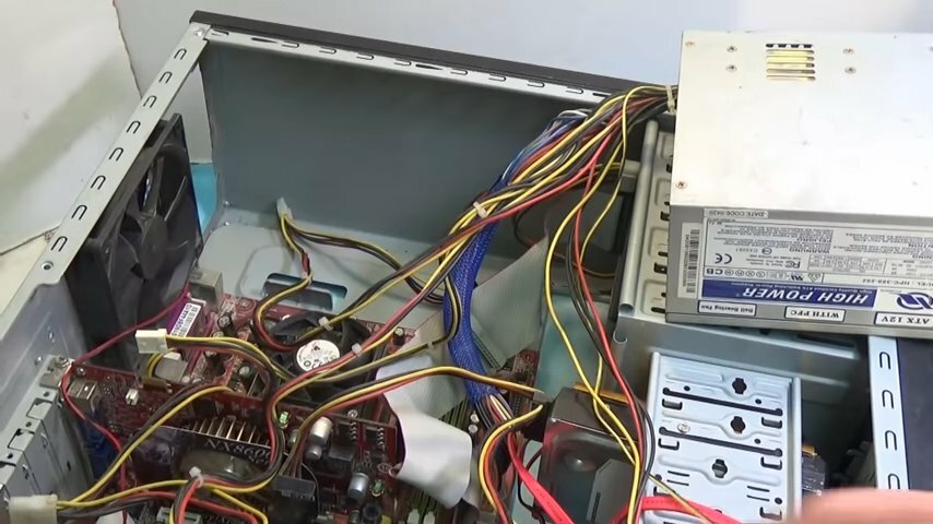сборка компьютера пентиум 4, системный блок, компьютер, компа, компьютерный блок питания