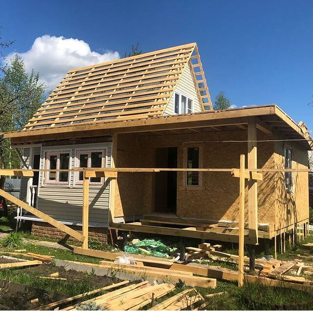 Строительство террасы к дому