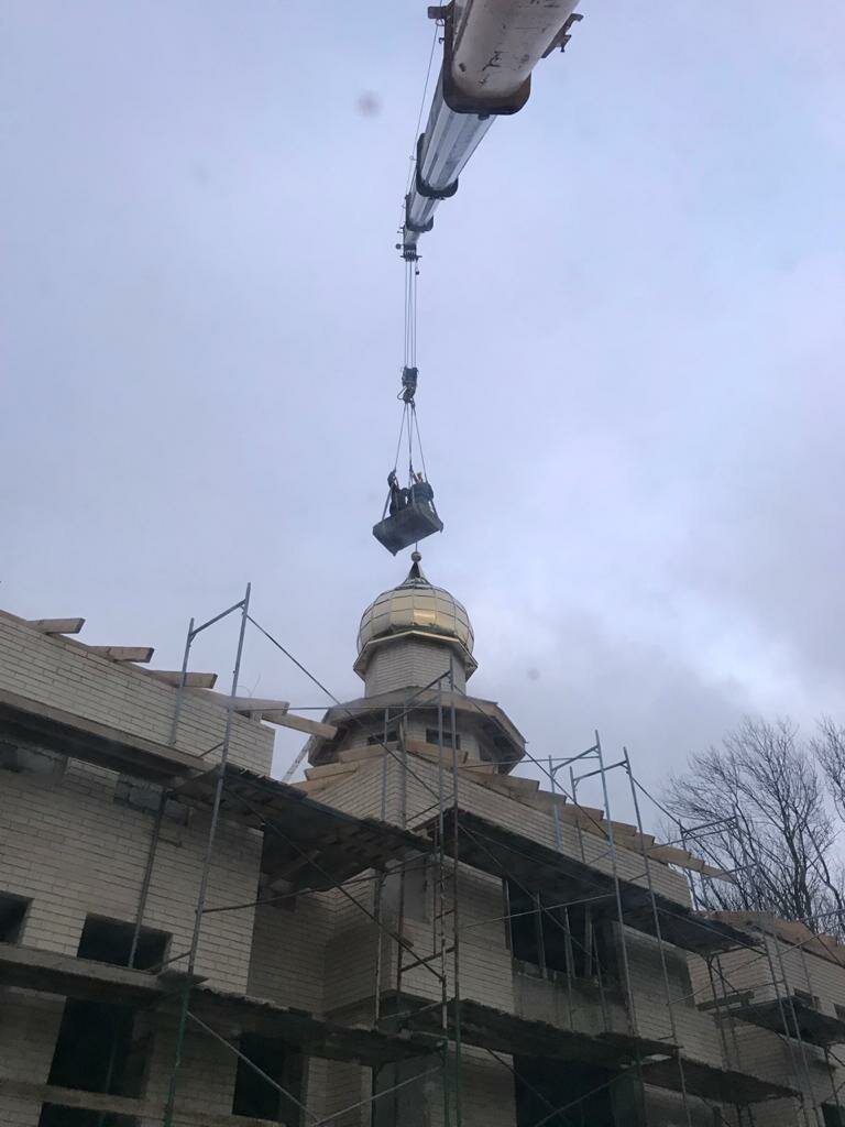никольский храм моршанск освящение креста на куполе, храм, храм новомучеников сретенский монастырь купол крест, церковь, храм святителя николая чудотворца