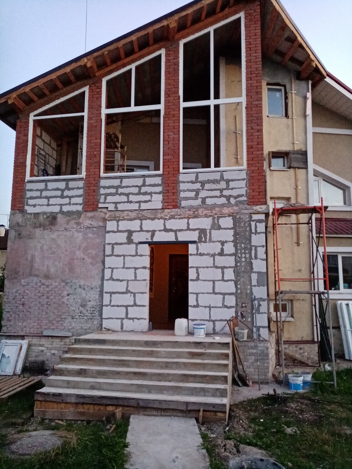 дом из газоблоков 20 30 60, коттедж, дом, дом из газобетона, отделка дома из пеноблоков