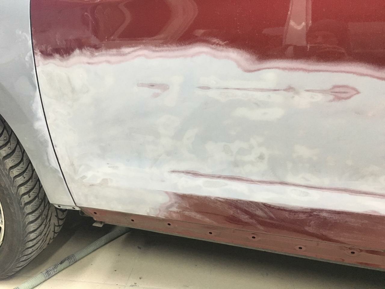 автомобиль, авто, стертая краска на авто, машин, 2105 антигравий порогов
