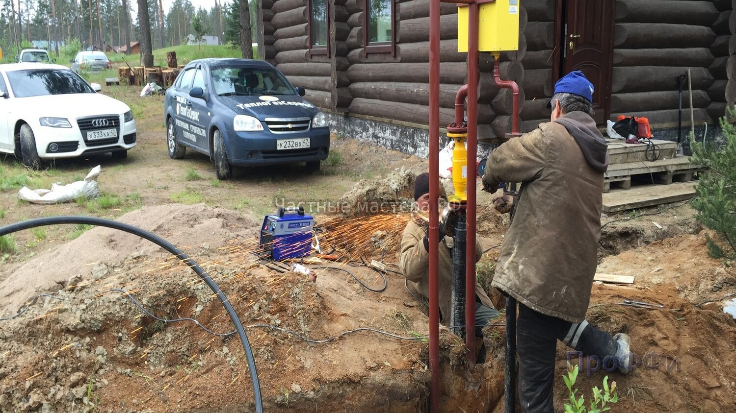 Прокладка газовой трубы от резервуара до дома