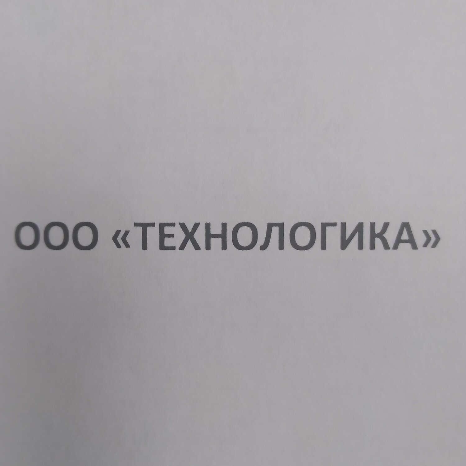 ООО "ТЕХНОЛОГИКА"