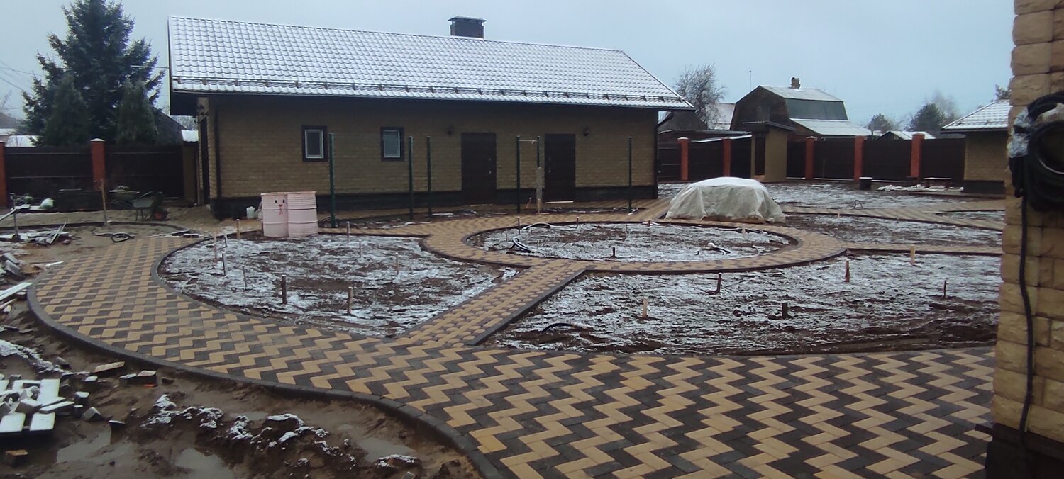 укладка брусчатка, брусчатки, тротуарная плитка, брусчатка классико 40 мм, мощение