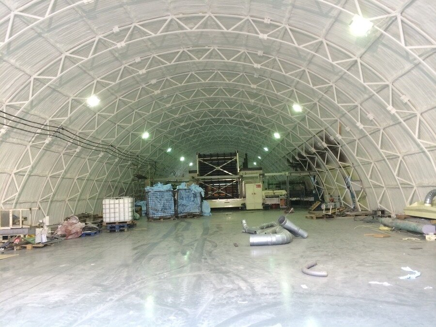 склад ангар, арочный ангар, ангар, утеплитель для арочного ангара, теплый ангар