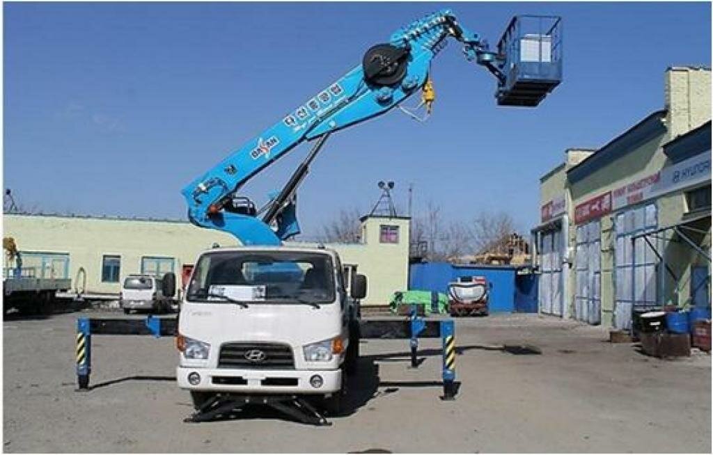автовышка хендай 28м, спецтехника автовышка, автовышка 28 м на базе 78, автовышка телескопическая хендай 28м, агп автовышка хёндай 25 метров