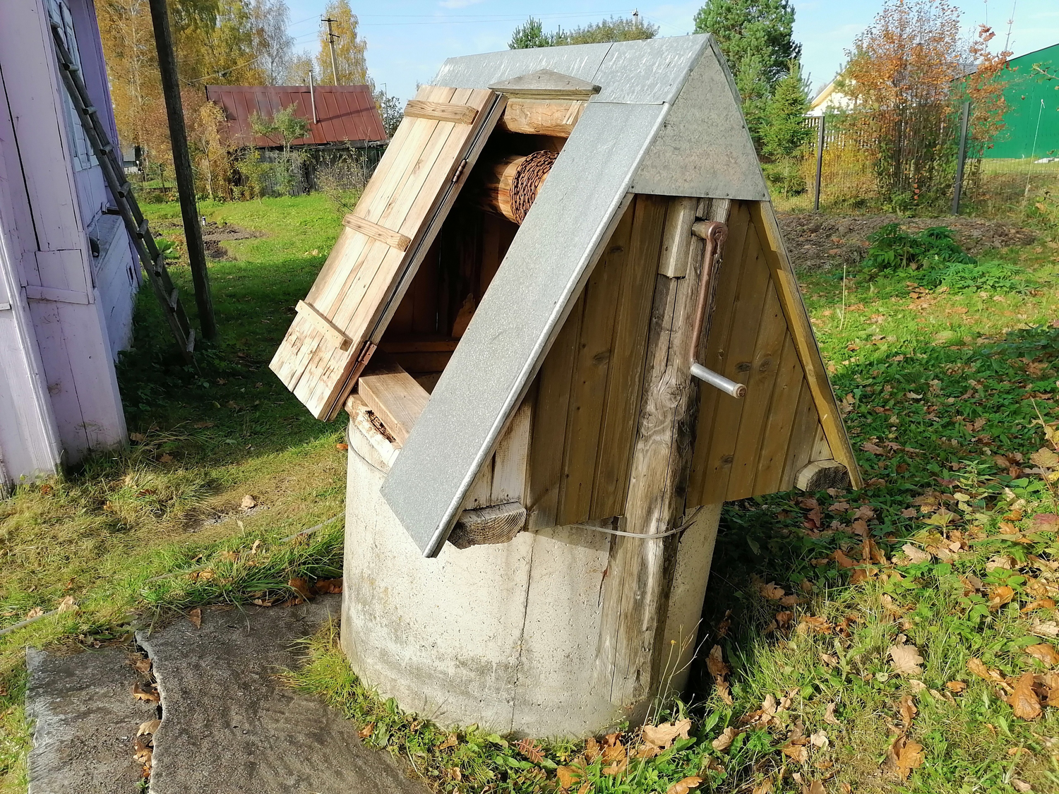 чистка колодца, колодец, вода в колодце, 2 м, замой