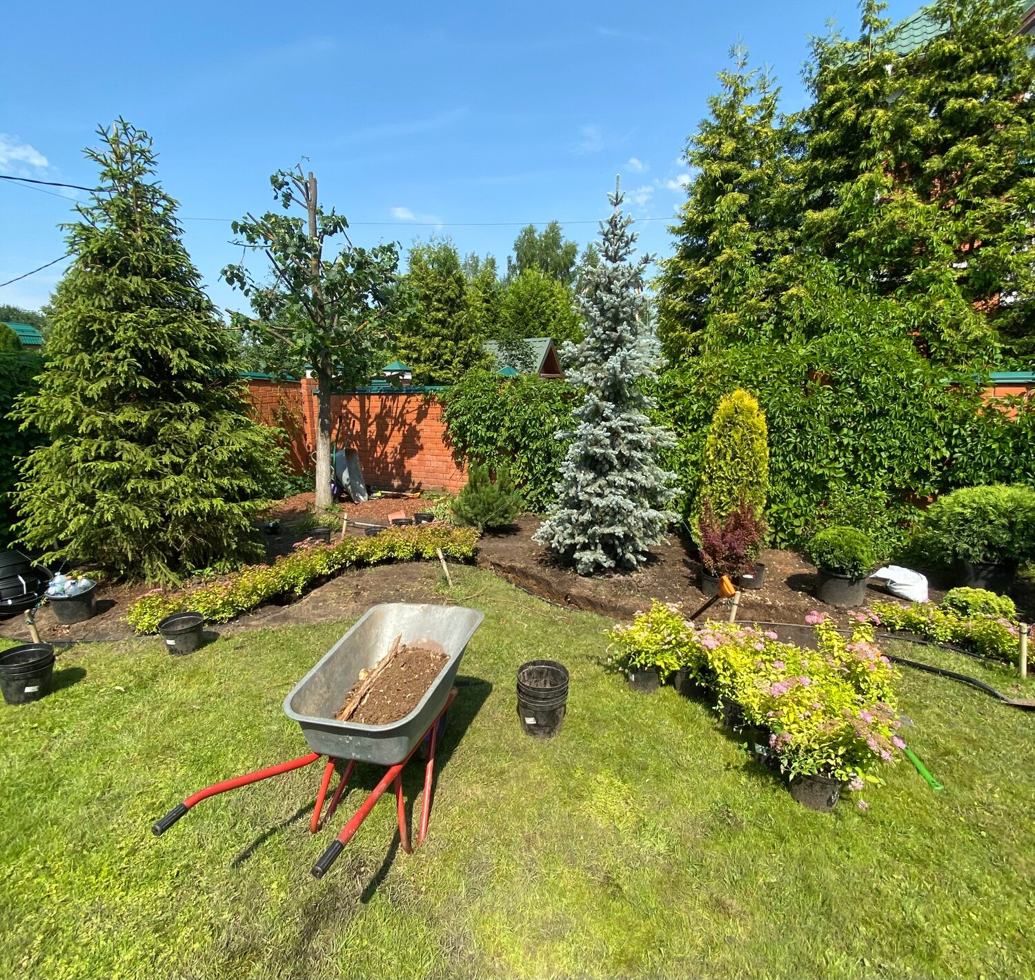 дача, загородный дом, ландшафтный дизайн садового, участок, ландшафтный дизайн участка