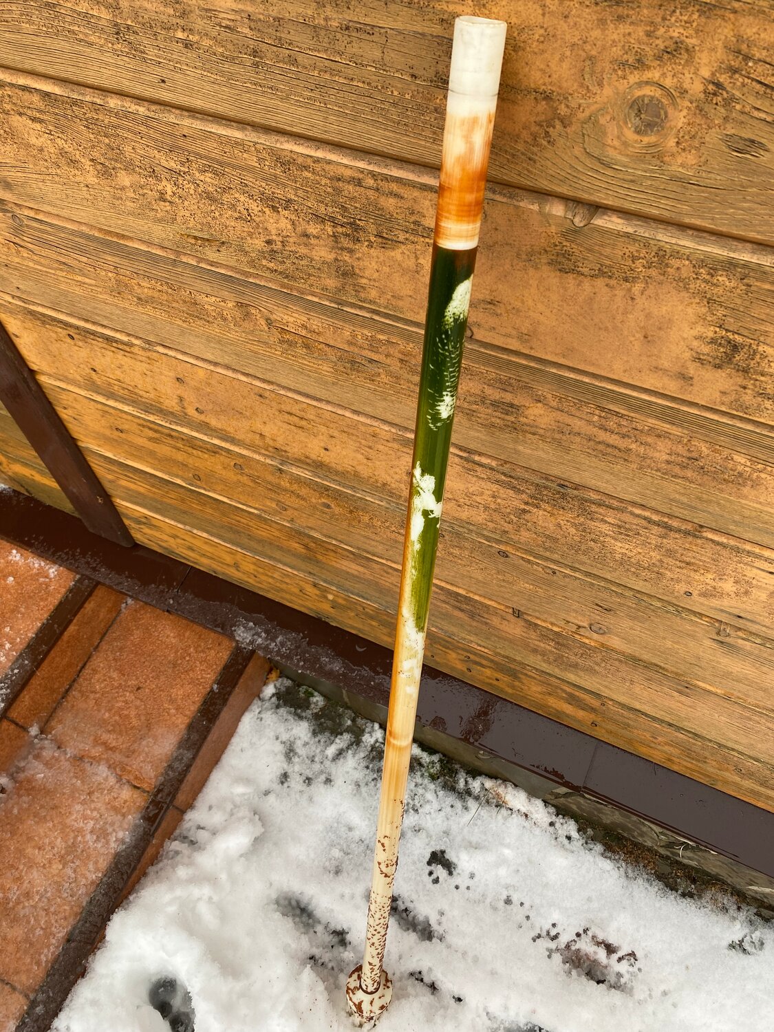 пешня для льда, пешня для зимней рыбалки, охотничий посох, пешня, посох