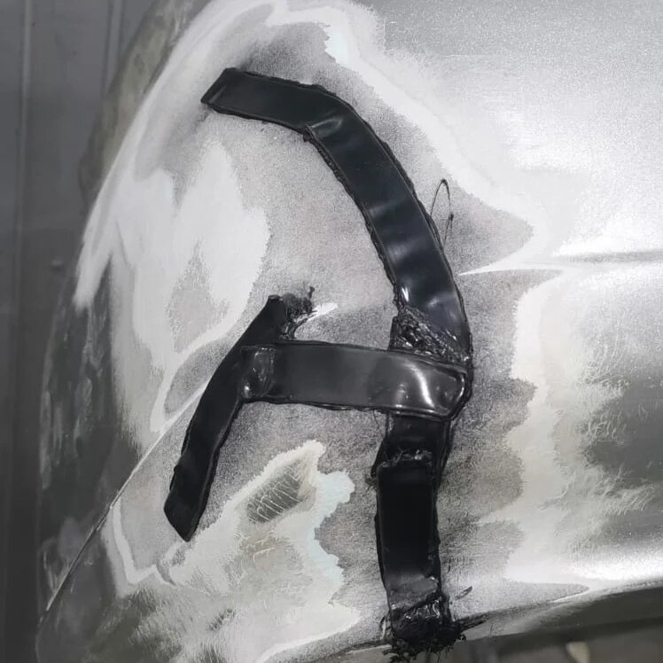 покраска бампера, ремонт бампера киа, покраска авто, подготовка авто к покраске, для страховой поцарапал бампер