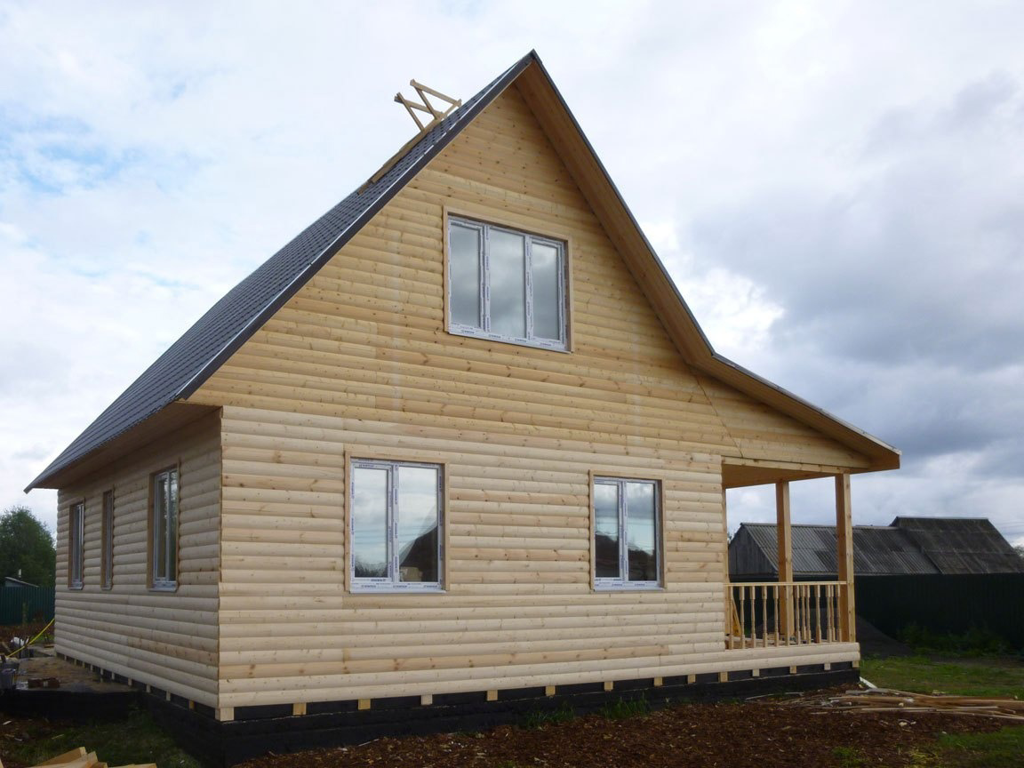 дом из профилированного бруса 6х9, каркасный дом 7 х 9, дома из бруса под ключ, брус дом, сруб дома из бруса
