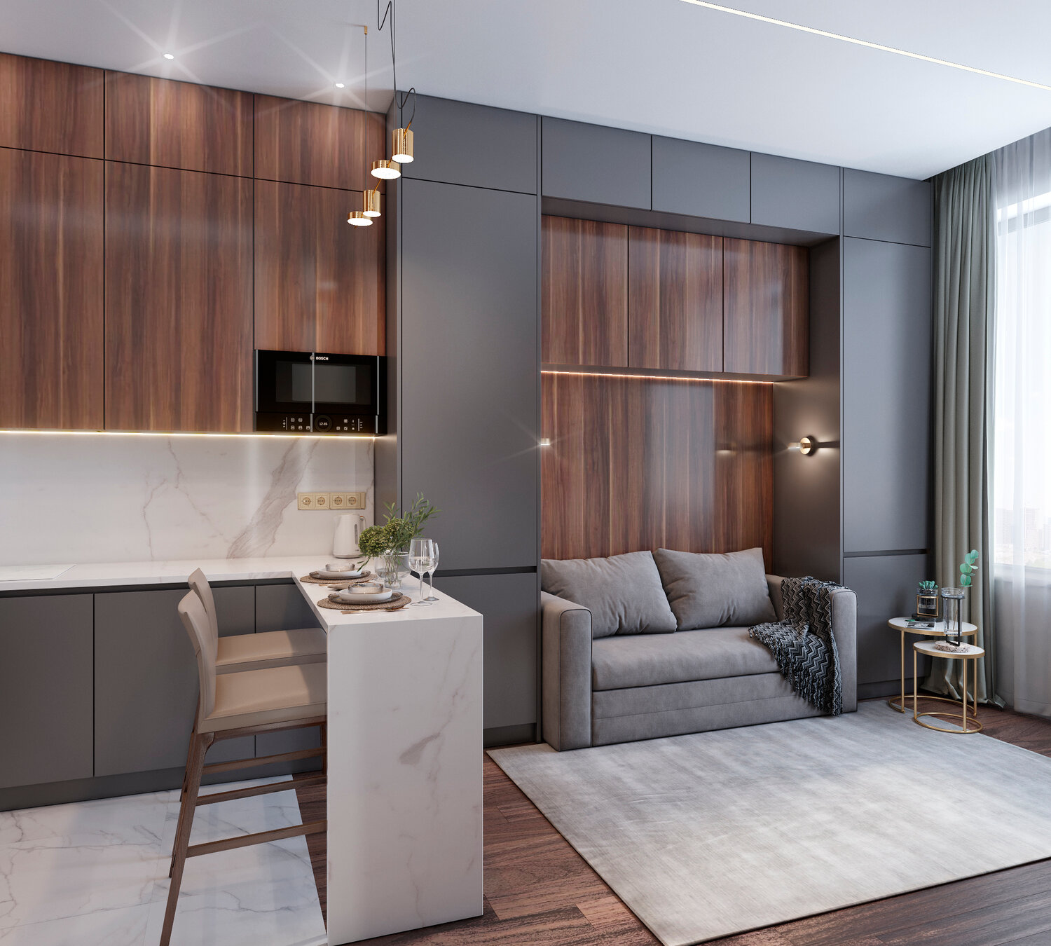 дизайн интерьера студии, кухня студия дизайн интерьера, кухня студия дизайн, дизайн студии, интерьер кухни гостиной