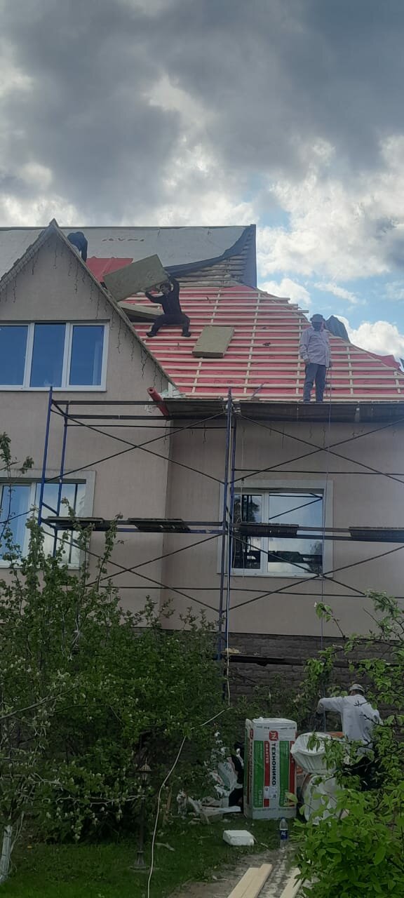монтаж кровли, фасадные работы, замена кровли, монтаж крыши, крыша шифер