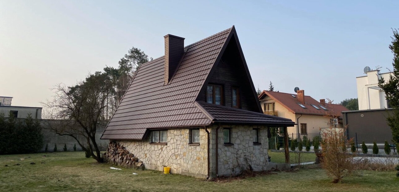 гибкая черепица braas, черепица браас серая, эстонская деревня дома, дома дом, дом с высокой крышей