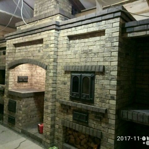 печник тульский барбекю комплекс, барбекю комплекс из кирпича, барбекю комплекс, печи барбекю, барбекю из кирпича ручной формовки
