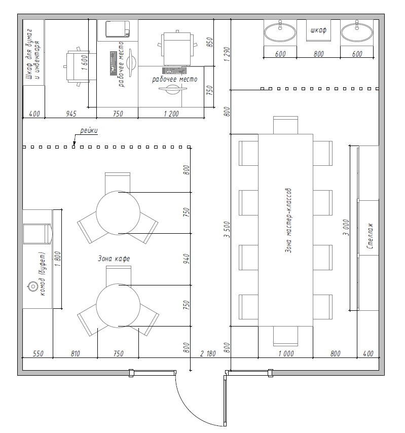 планировка, планировка помещения, планировка помещений пример, план кафе на 30 мест, план