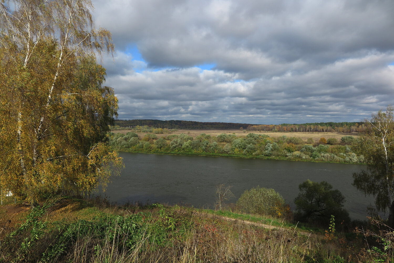 подмоклово берег реки ока, река ока, река таруса, реки, пейзаж