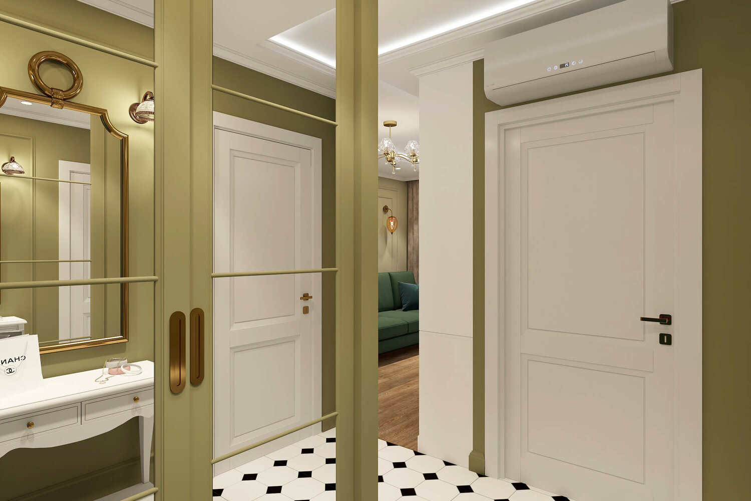 прихожая в стиле неоклассика, неоклассика прихожая, коридор в стиле неоклассика, прихожая в стиле современная классика, прихожая в классическом стиле