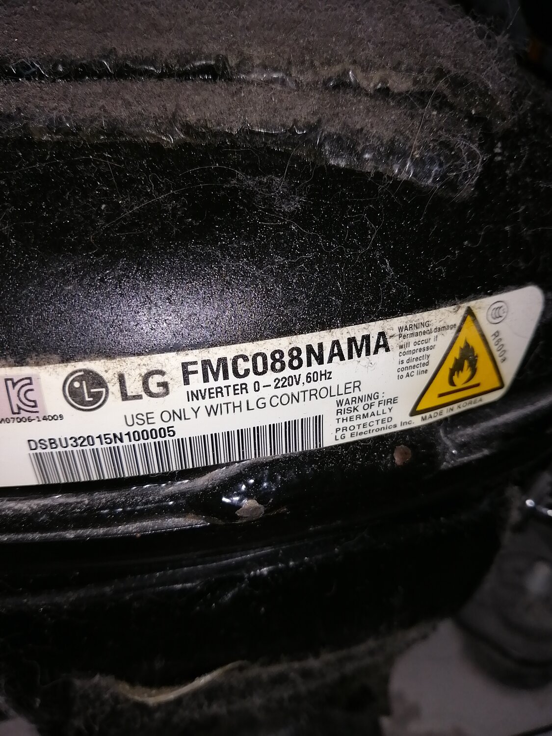 компрессор lg fc124nbma, компрессор lg fmc088nama, компрессор fmc088nama холодильника lg, компрессор холодильника lg bmg089nhmv, компрессор