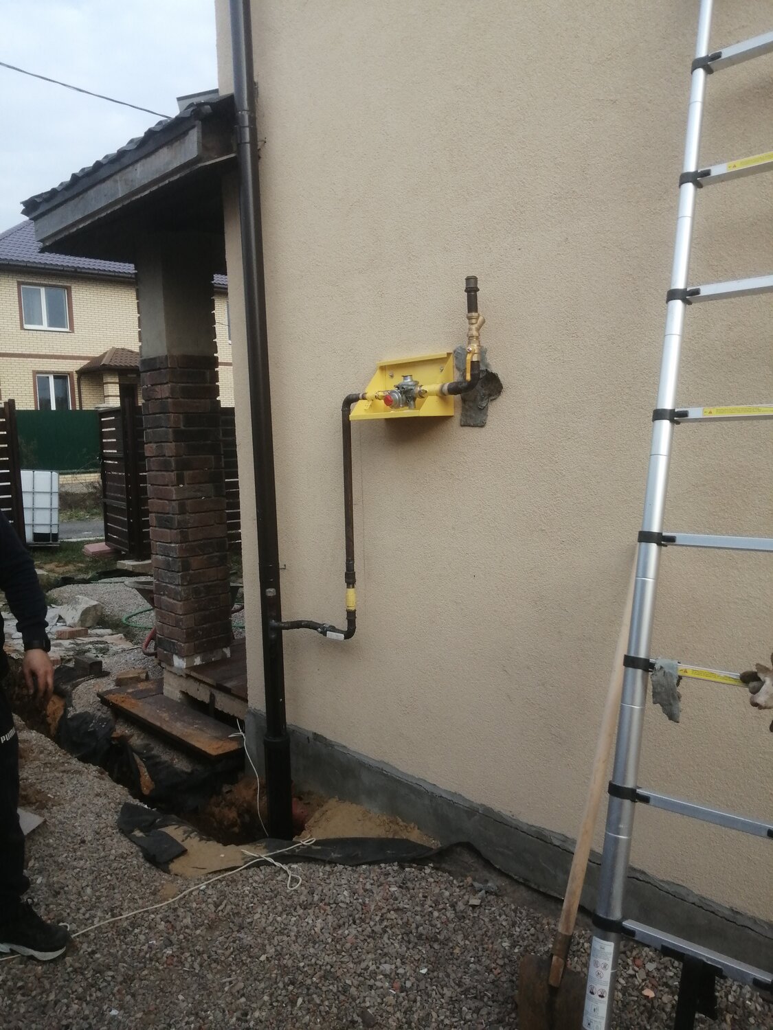 газификация, газ в частном доме, газовая труба в частном доме, газификация дома, газ в доме