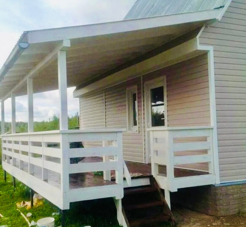 пристрой веранды к дачному дому, терраса к дому, пристройка террасы, веранда к дачному дому, веранда пристроенная к дому