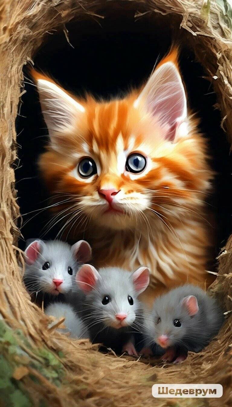 кошка, котик, 🐈 кот, котят, кошки и мышки
