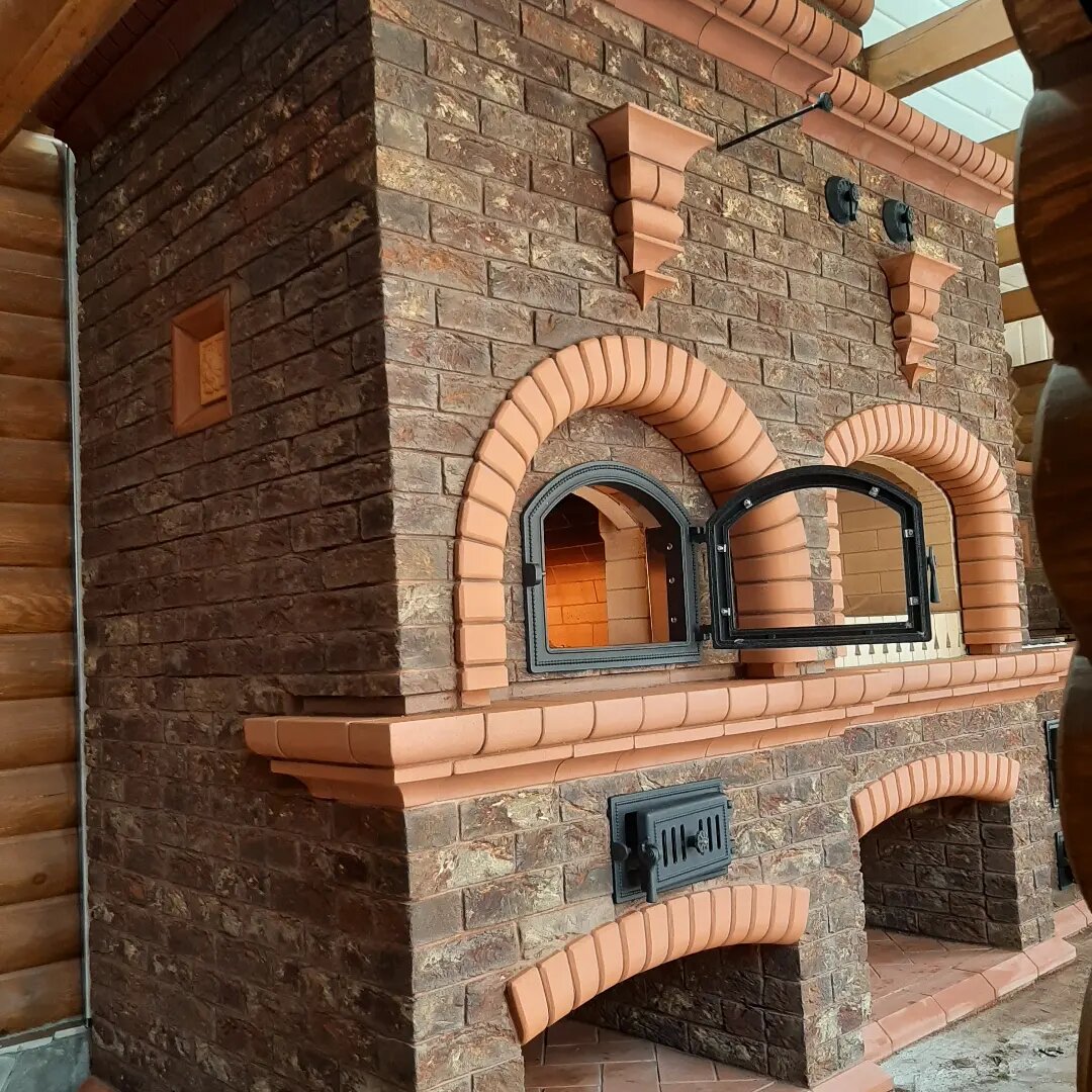 печник тульский барбекю комплекс, барбекю комплекс из кирпича, печные комплексы барбекю, печь с мангалом, печник тульский