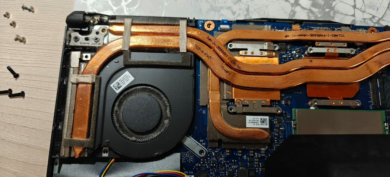 ноутбук asus tuf gaming f 15, asus tuf gaming a 15, asus tuf f15 внутри, охлаждение ноутбука, asus tuf gaming f 15 fx 506