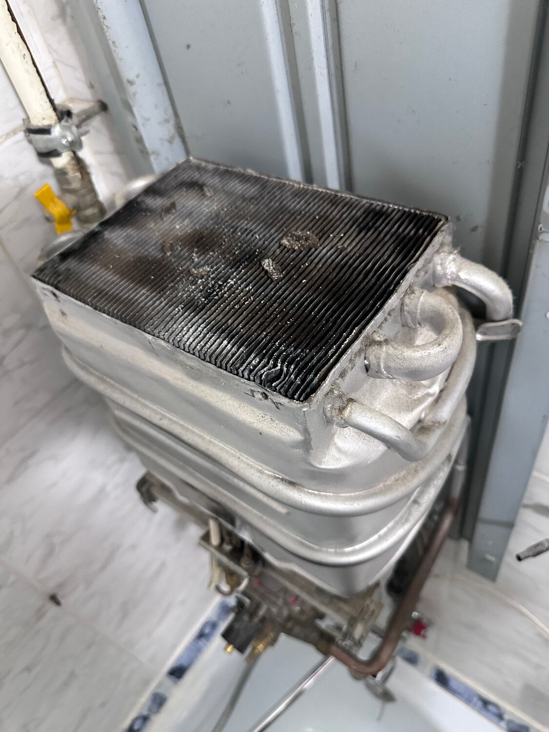 теплообменник газовой колонки, теплообменник газового котла, теплообменник для vaillant mag 11-0/0, теплообменник для котлов vaillant, теплообменник для котла