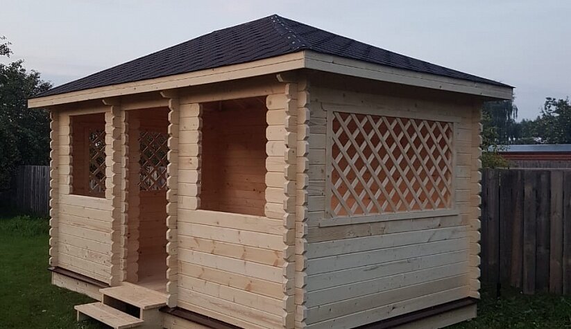 беседка 3х5, беседка из минибруса, беседка 5 х 3, беседки из минибруса 3х4, беседка