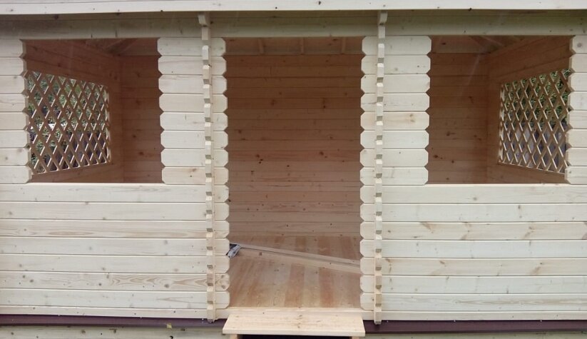 беседка из минибруса, беседка, беседка из профилированного бруса, беседка для дачи, беседка готовая