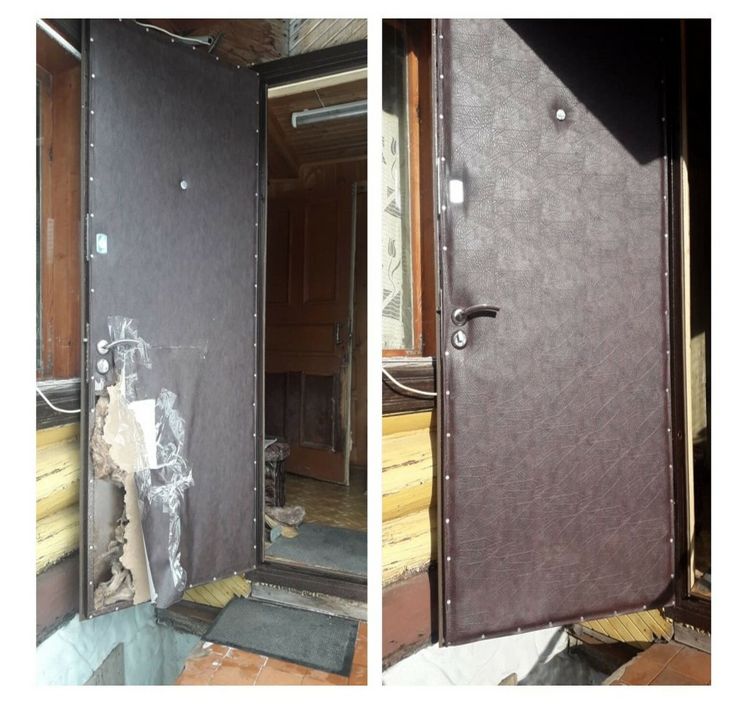 реставрация железной двери в квартире, старая металлическая дверь, дверь входная металлическая, старая дверь в квартиру, стальные двери