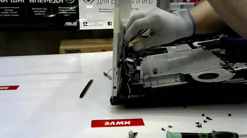 разборка, закрытие ноутбука, чистка принтера, разборка hp 6720s, техника