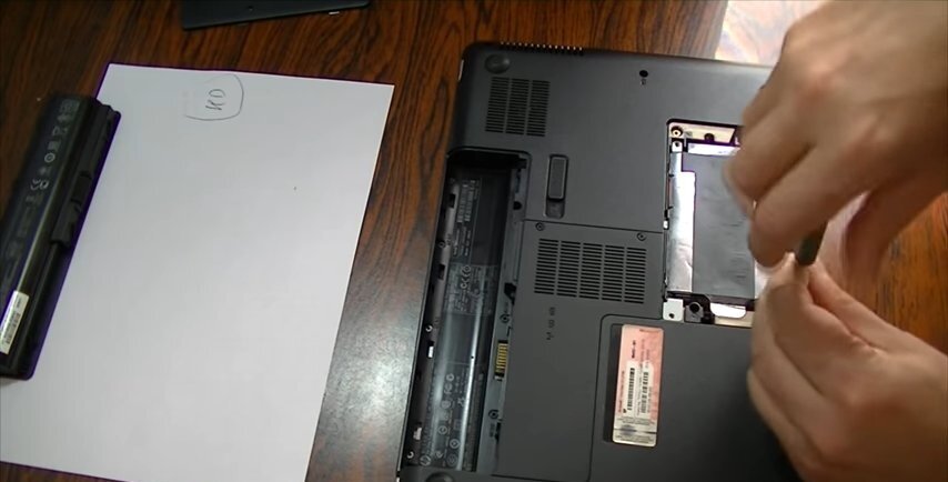 жесткий диск для ноутбука hp pavilion rt3290, жёсткий диск, жесткий диск hp pavilion g6, ноутбук, вытащить дисковод из ноутбука