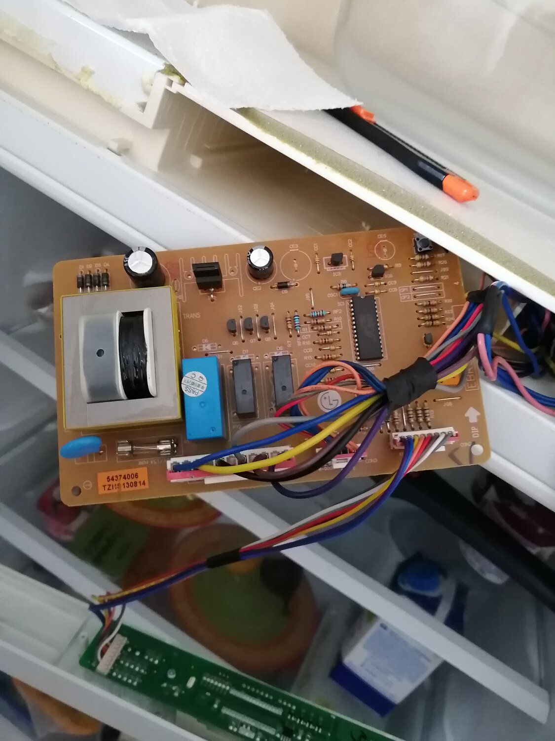 электроника, модуль управления, модуль холодильника lg ebr61267302, техника, ремонт бытовая техника