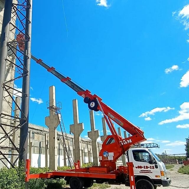 вышка 45 метров, автовышка 32м комбинированная, автомобильный кран, daewoo вышка 32 метра, автовышка со стрелой