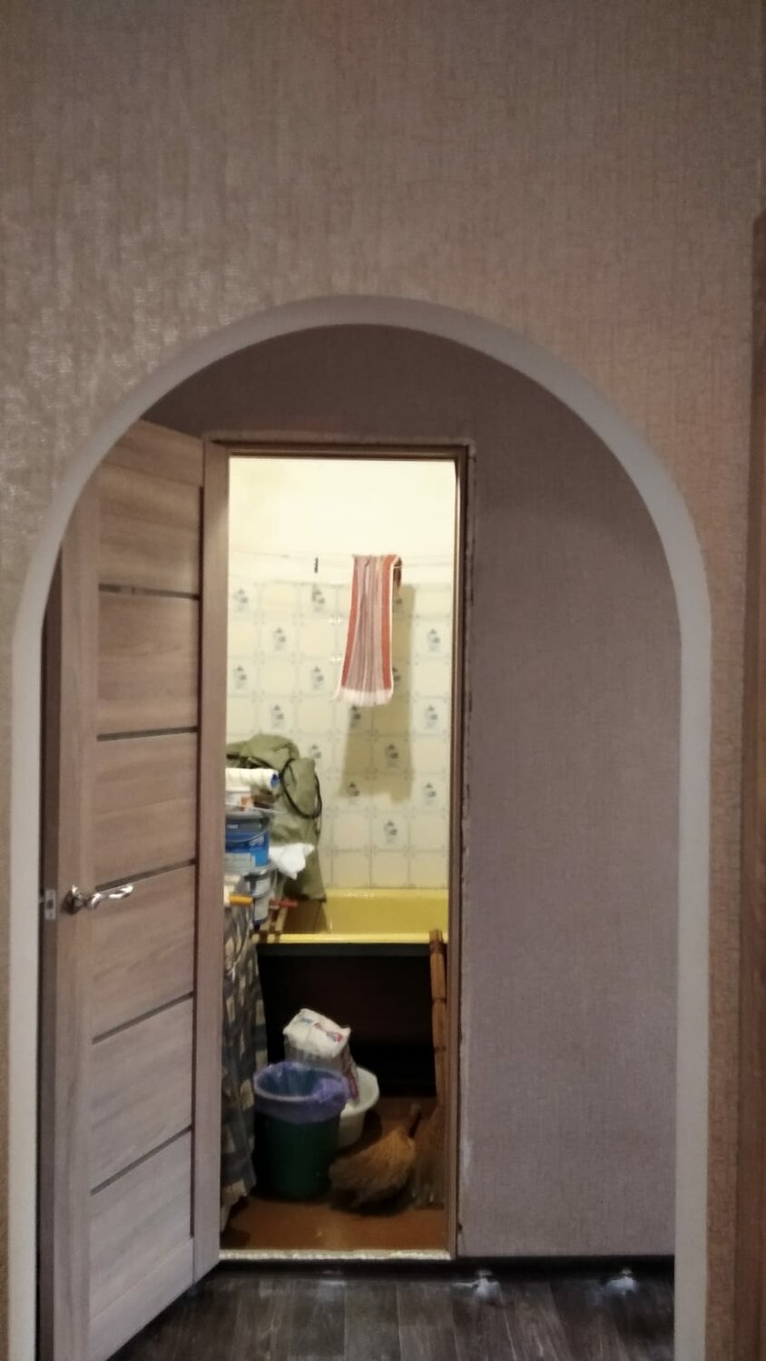 арка межкомнатная из дсп, арка в прихожей в хрущевке, арка, отделка арки под классику, арка широкая