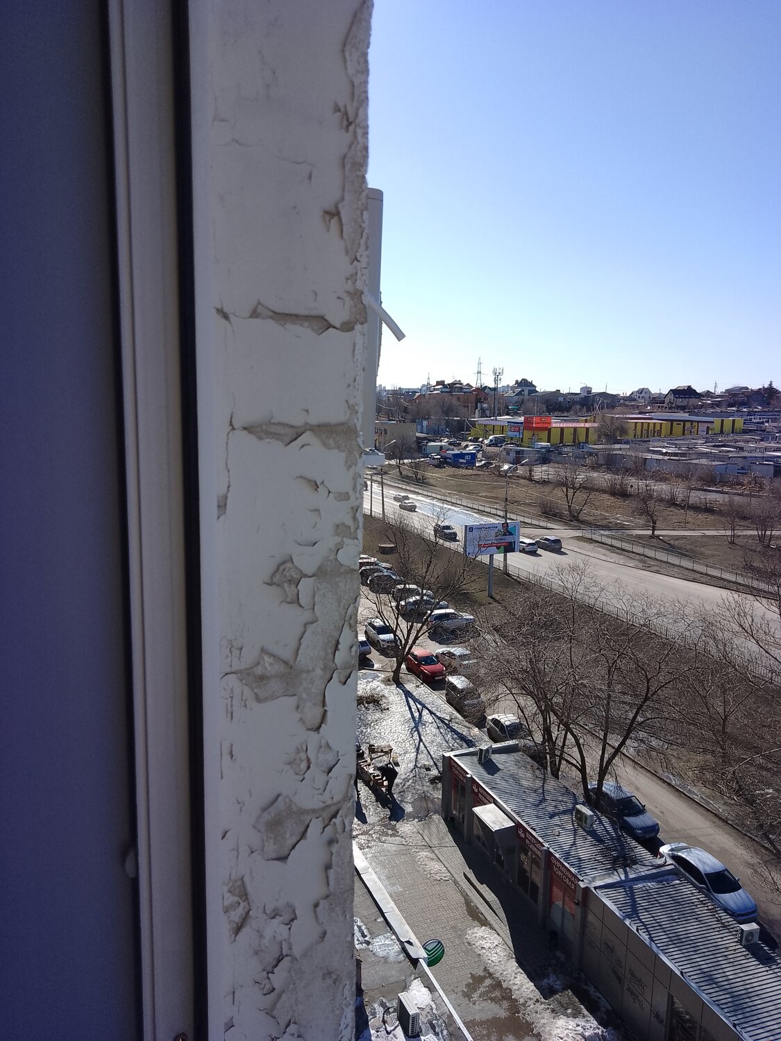 улица, жилой комплекс, виды из окна, из окна, окно