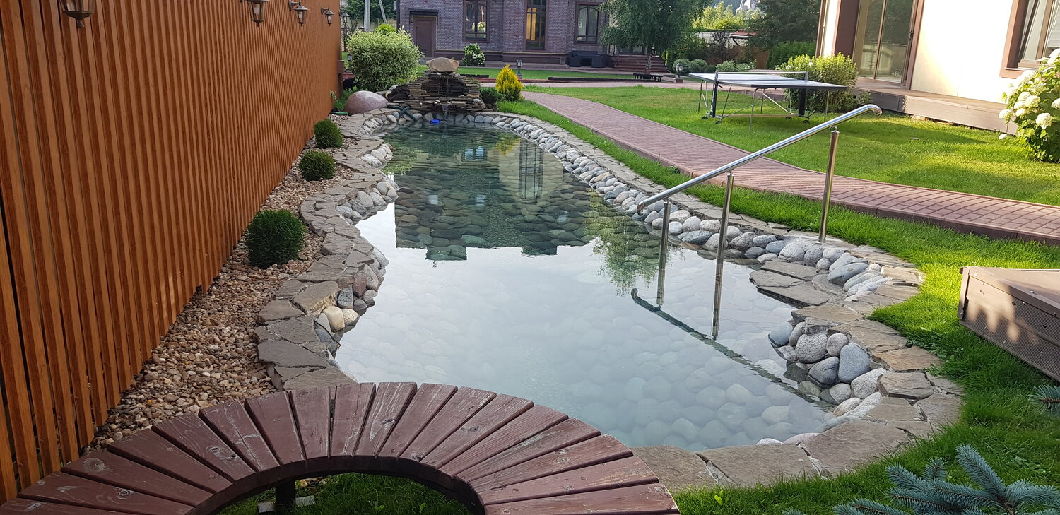 искусственный водоем, декоративный водоем, пруд, искусственный пруд, искусственный пруд на участке