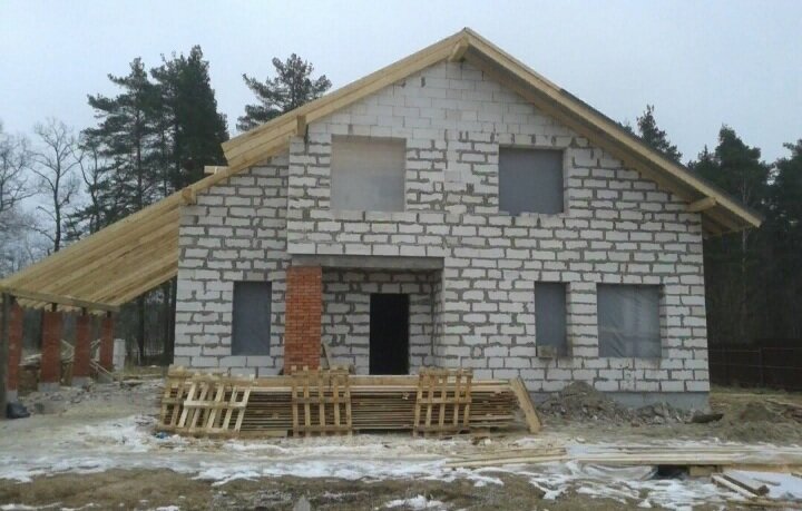 строительство домов из газобетона, дом из газосиликатных блоков, строительство дома из пеноблоков, дом из пеноблоков, дом из газобетона