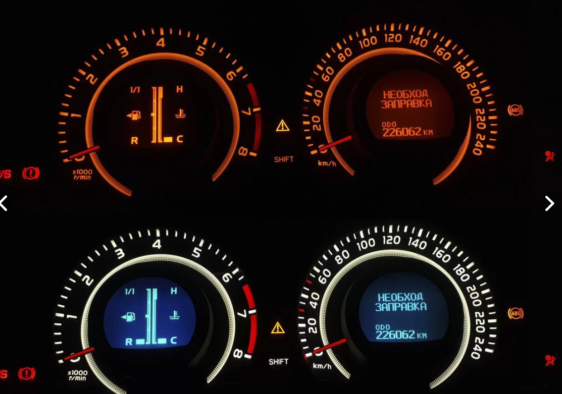 приборная панель тойота, приборная панель тойота королла, пересвет панели приборов тойота королла е150, toyota corolla, расход тойота королла 1.6 механика