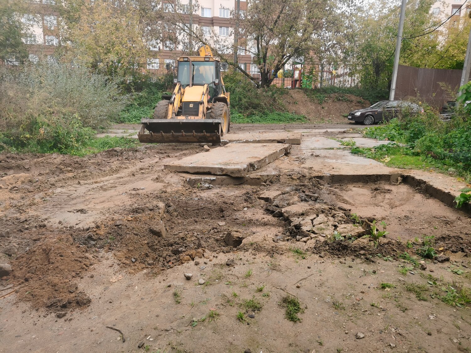 двор, благоустройство двора, дворовая территория, парк на перекопе тула, улица