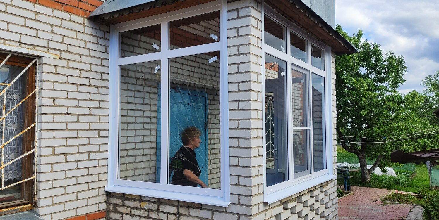 остекление кирпичной веранды, остекление веранды, остекление загородного дома, остекление окон, окна для веранды