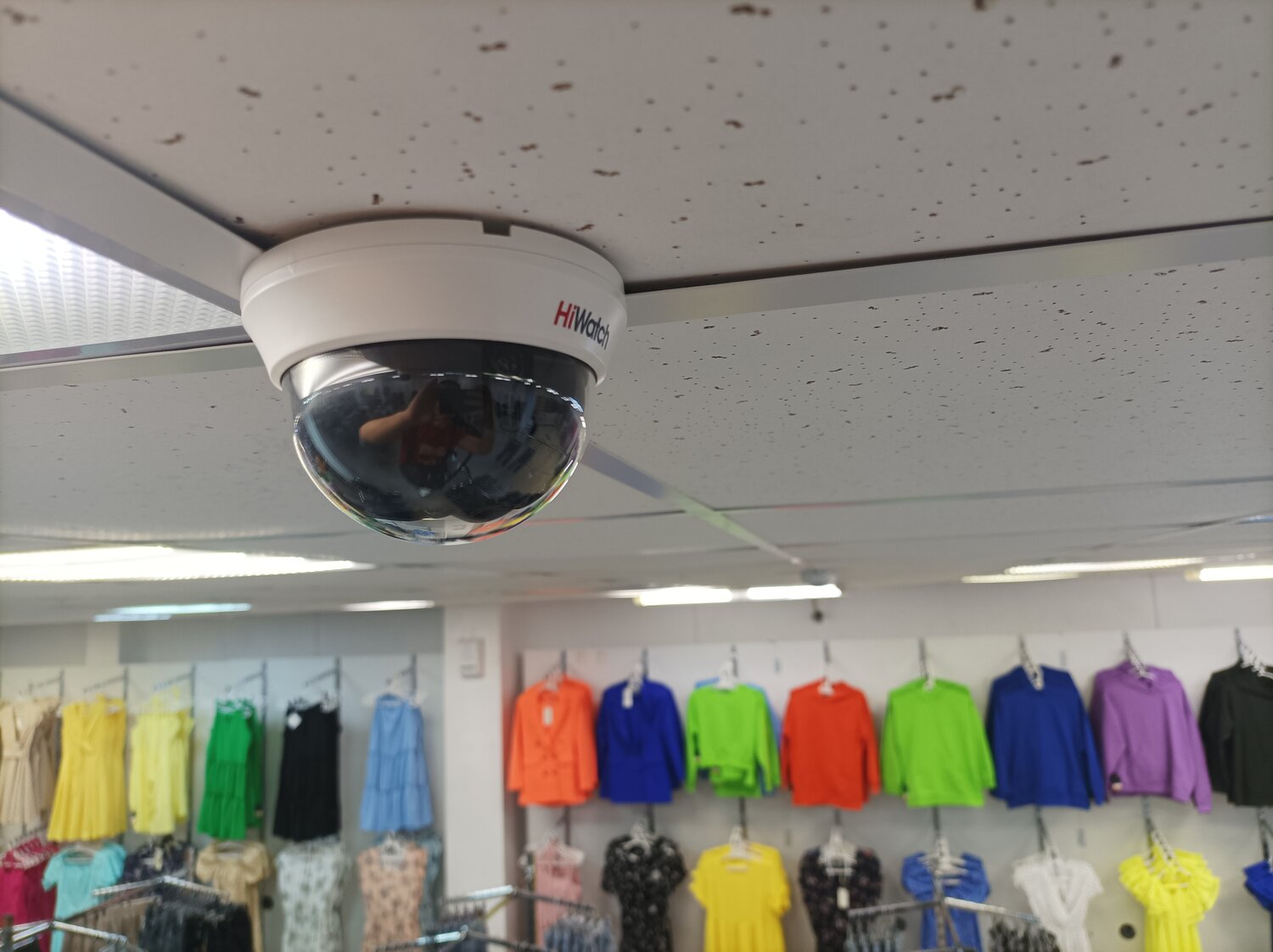 видеонаблюдение наши работы, видеонаблюдение наса, видеокамера ceiling type dome camera, купольная камера, видеокамера на потолке