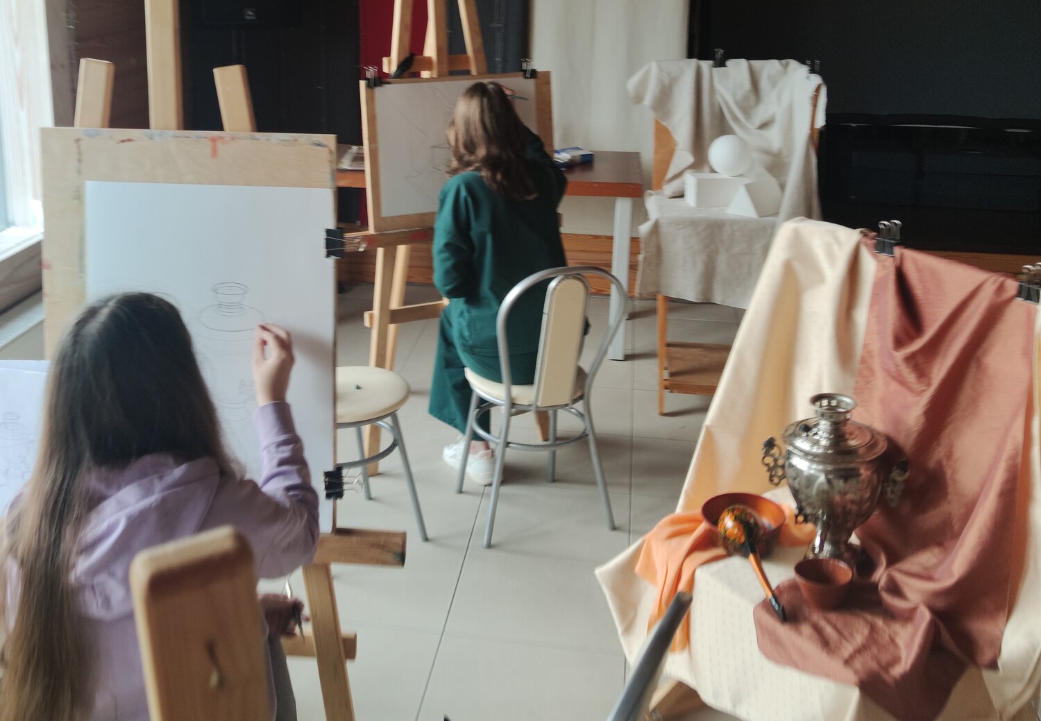 художественная школа, начинающий художник, человек, искусство, живопись композиция