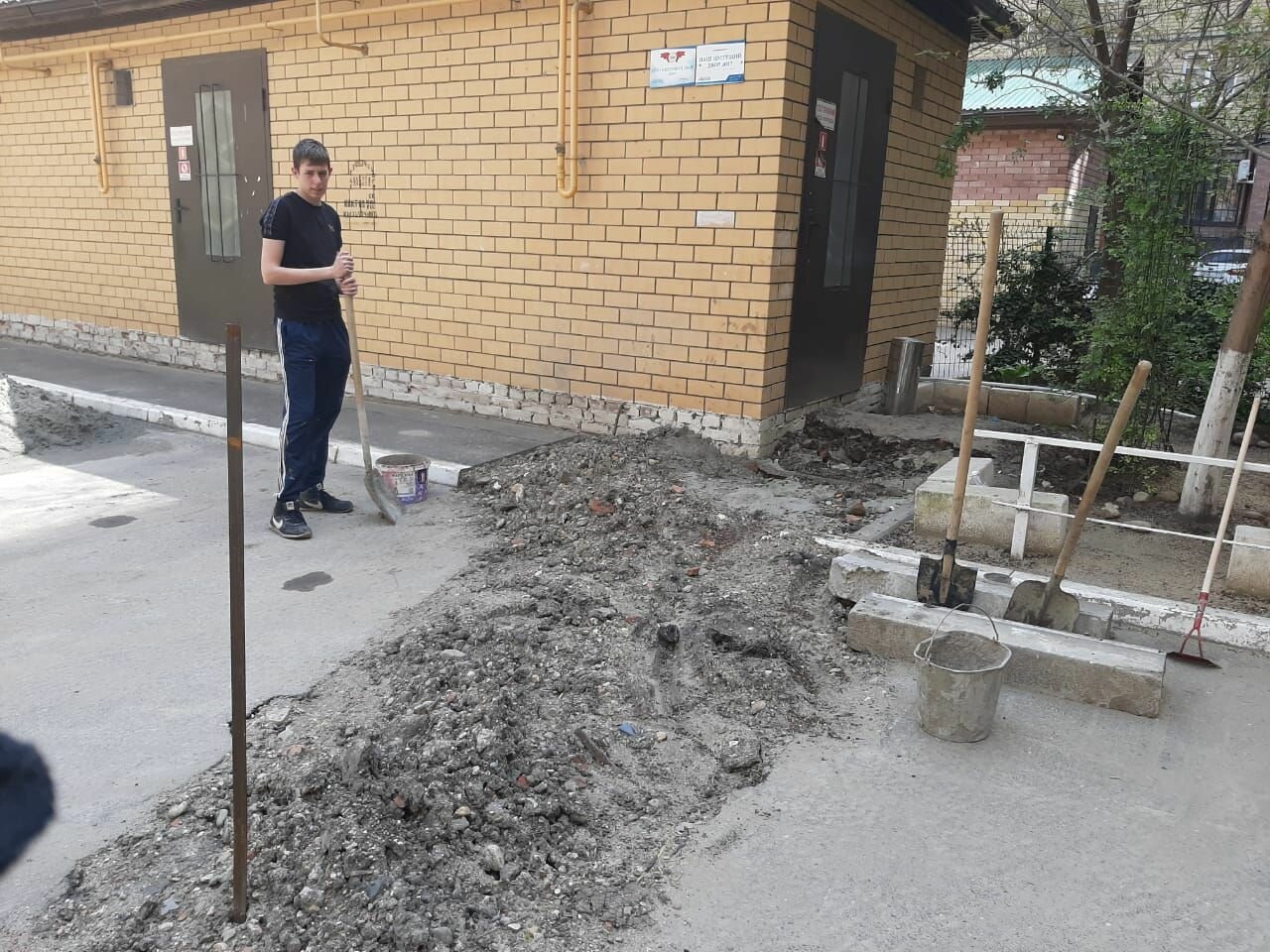 ремонт тротуаров, благоустройство, тротуар, двор, дворовая