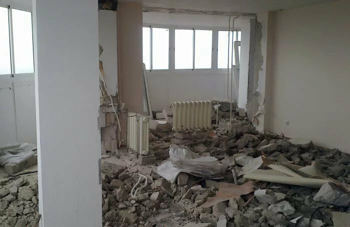 демонтажные работы, демонтаж стен, демонтаж перегородок, ремонт в квартире, квартира