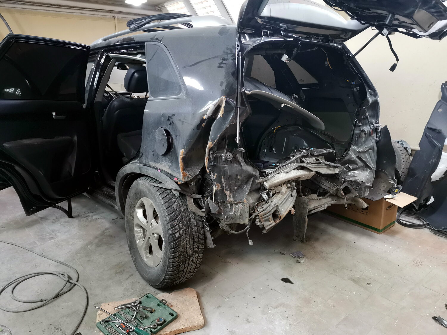 авто, автомобиль, авария toyota land cruiser 200, битые авто, автомобиль запчасти