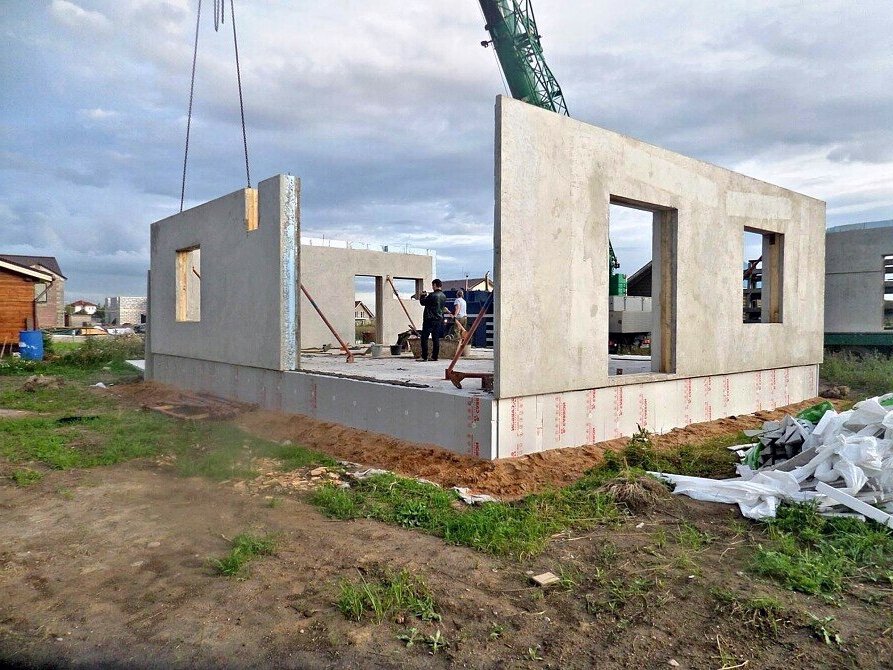 дом из железобетонных панелей, дом из бетонных панелей, дом из жби панелей, домокомплект из жби панелей, дом из жб панелей